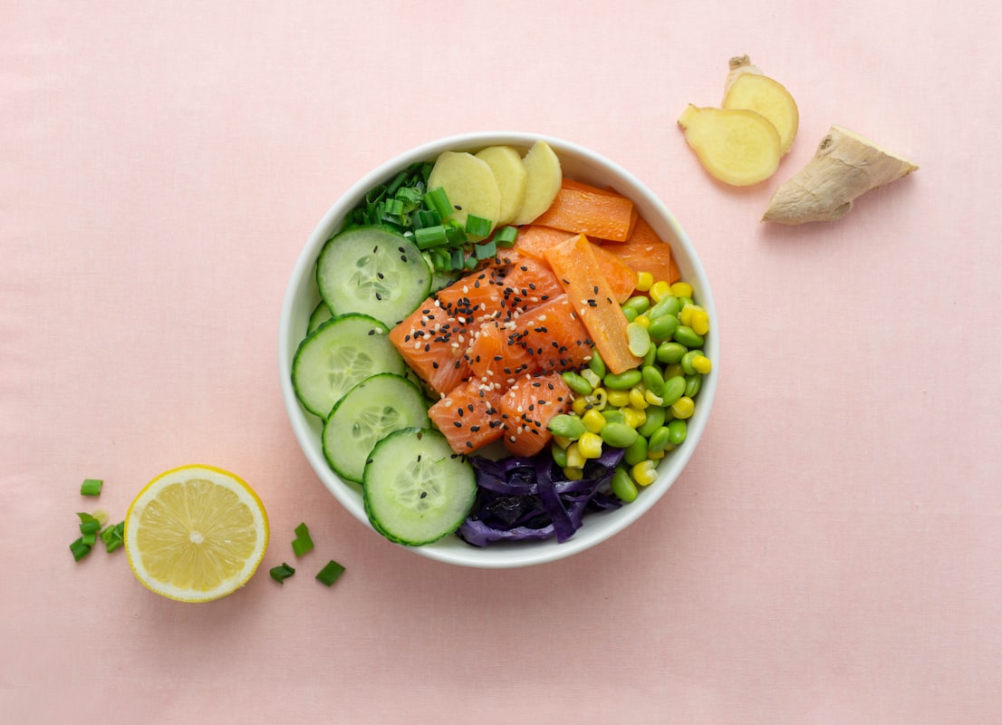 Salad sayuran segar rendah lemak